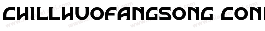 chillhuofangsong conbold字体转换